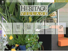 Tablet Screenshot of heritagevillageapartments.com
